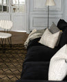 Abat-jour de lampadaire pour une décoration noire et blanche