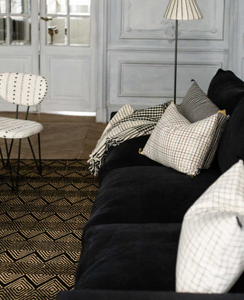 Abat-jour de lampadaire pour une décoration noire et blanche