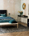 Inspiration : décoration d'intérieur pour une chambre bleu / verte