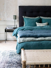 Inspiration pour la décoration d'une chambre aux tons de bleus