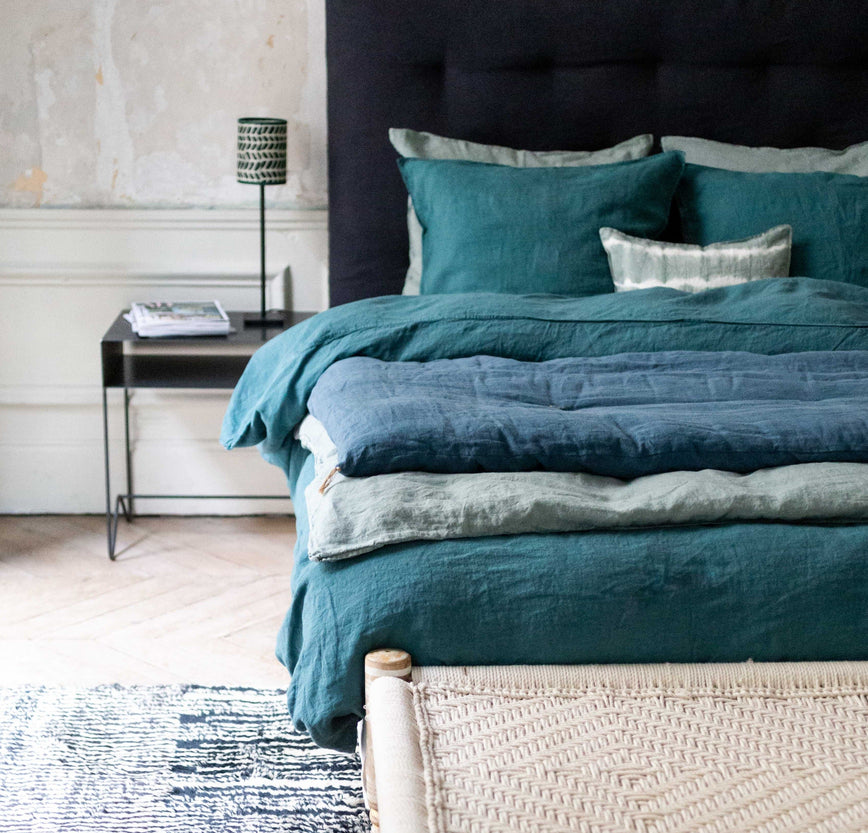 Inspiration pour la décoration d'une chambre aux tons de bleus