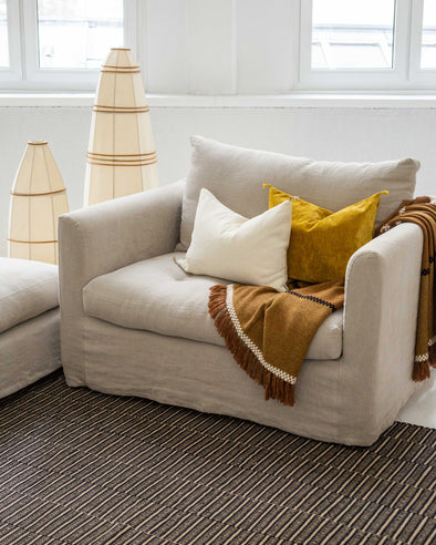 Grand tapis Kharo avec le Plaid Jivaro
