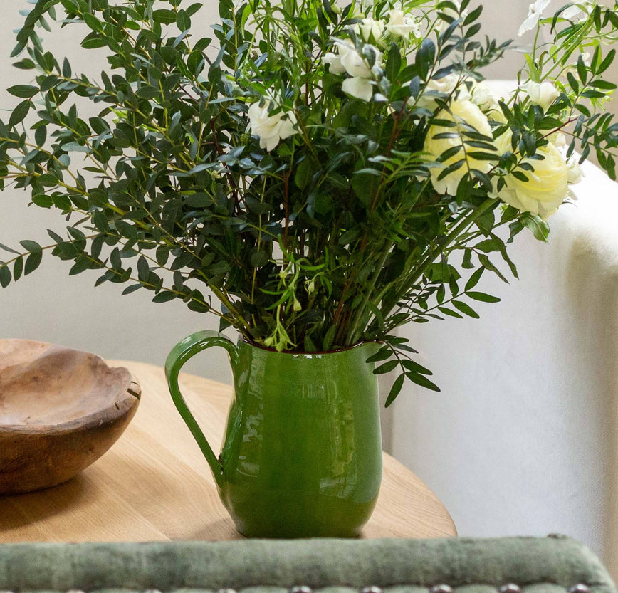 Vase en agile vert