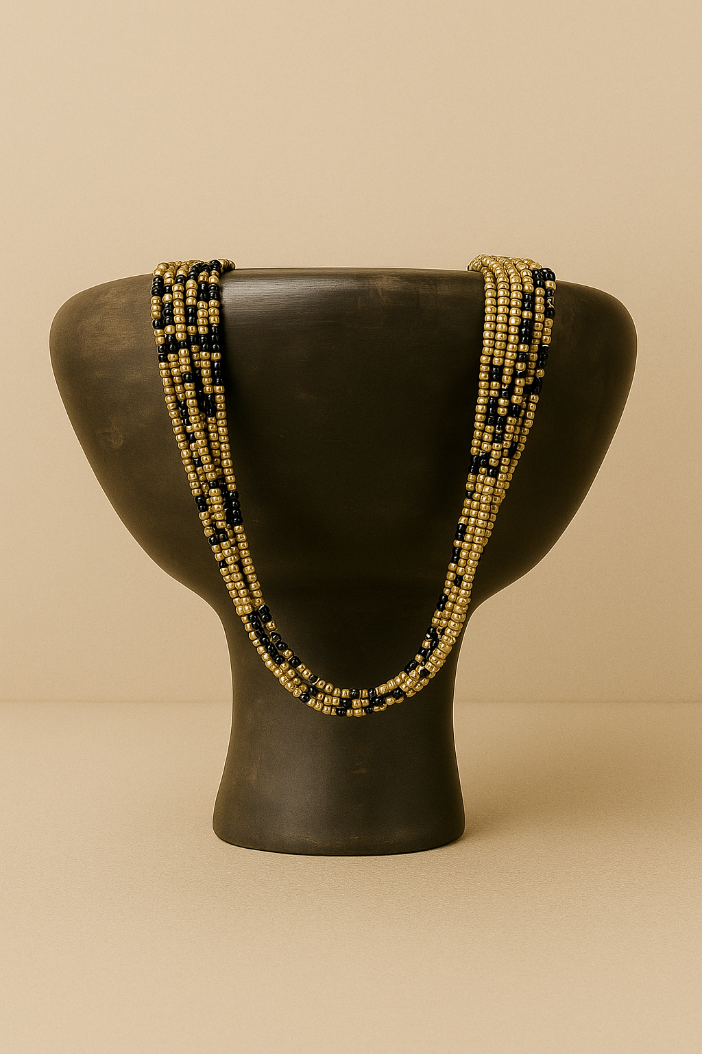 Gold pearl necklace