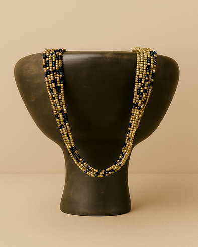 Gold pearl necklace