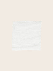 Echantillon du tissu Costa en voile de lin blanc