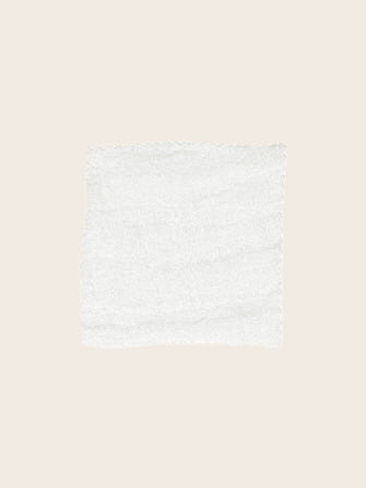 Echantillon du tissu Costa en voile de lin blanc