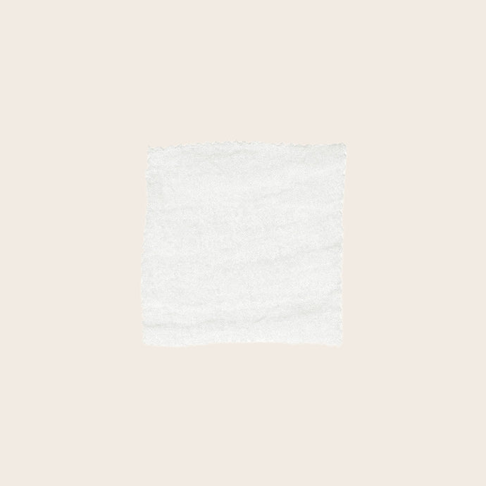Echantillon du tissu Costa en voile de lin blanc