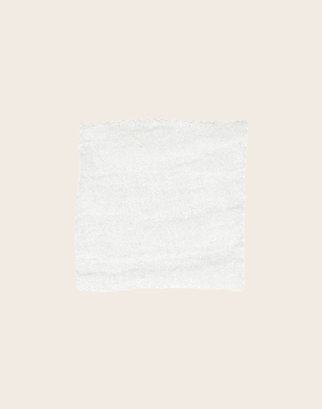 Echantillon du tissu Costa en voile de lin blanc
