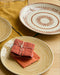 Set de 4 serviettes de table estivales en khadi de coton