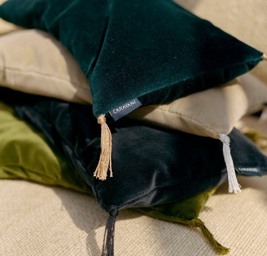 Noyaux de cerise en velours de coton