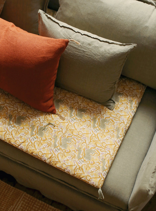 Sofa cover en velours et coton