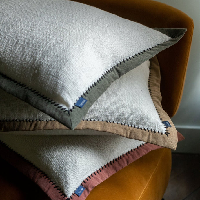 Khadi Black Cushion Cover