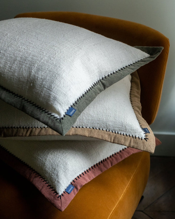 Khadi Black Cushion Cover