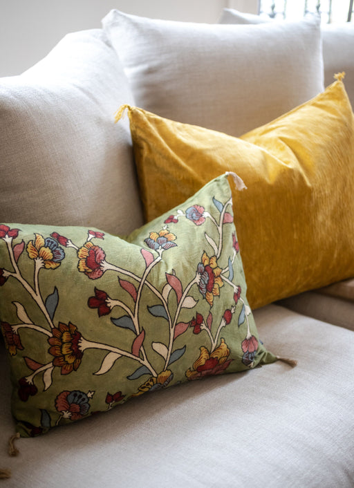 Housse de coussin Kalamkari