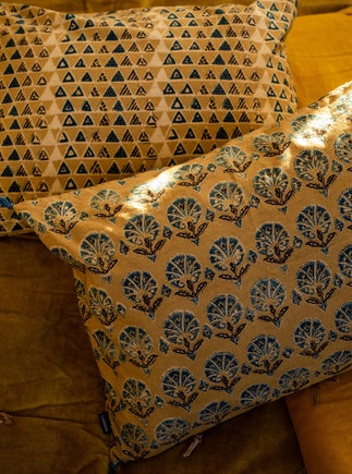 Ajrak cushion cover