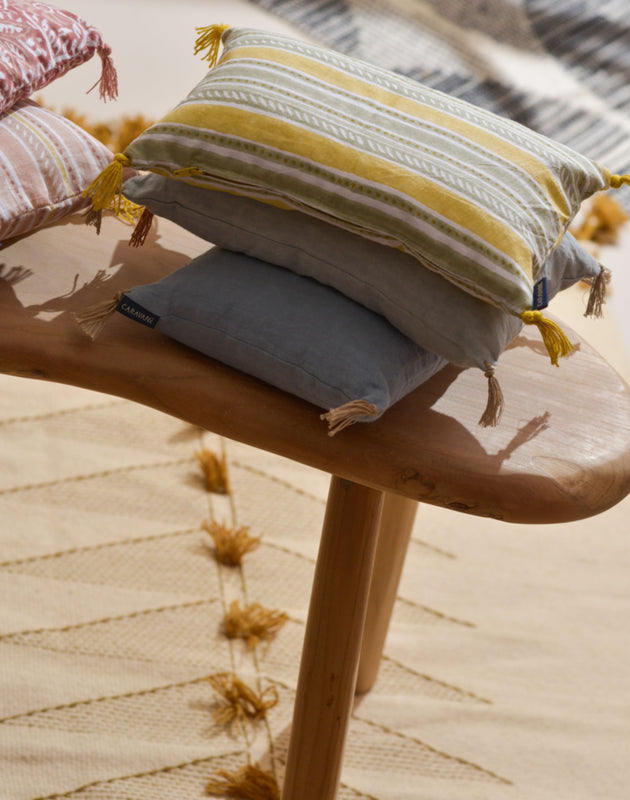 Spelt filled voile cushions 