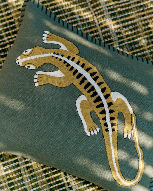 Housse de coussin Gecko