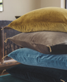 Washed velvet cushion cover
