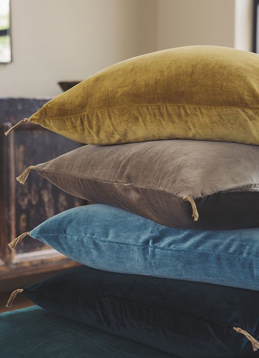 Housse de coussin Velours lavé