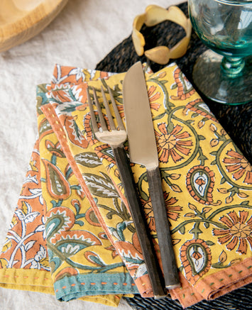 Set de 4 serviettes Bageecha - Caravane