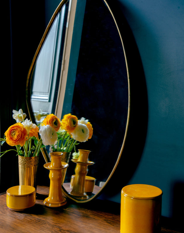 petit miroir doré