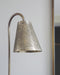 Lampe à poser Ella bronze en acier avec son abat-jour perforé fabriquée à la main