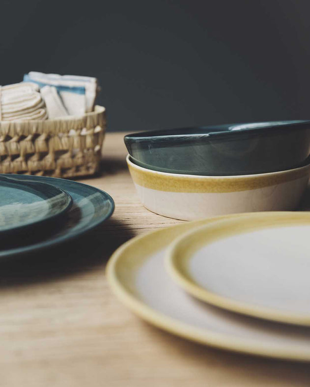 Assiettes en faïence émaillée - Caravane art de la table