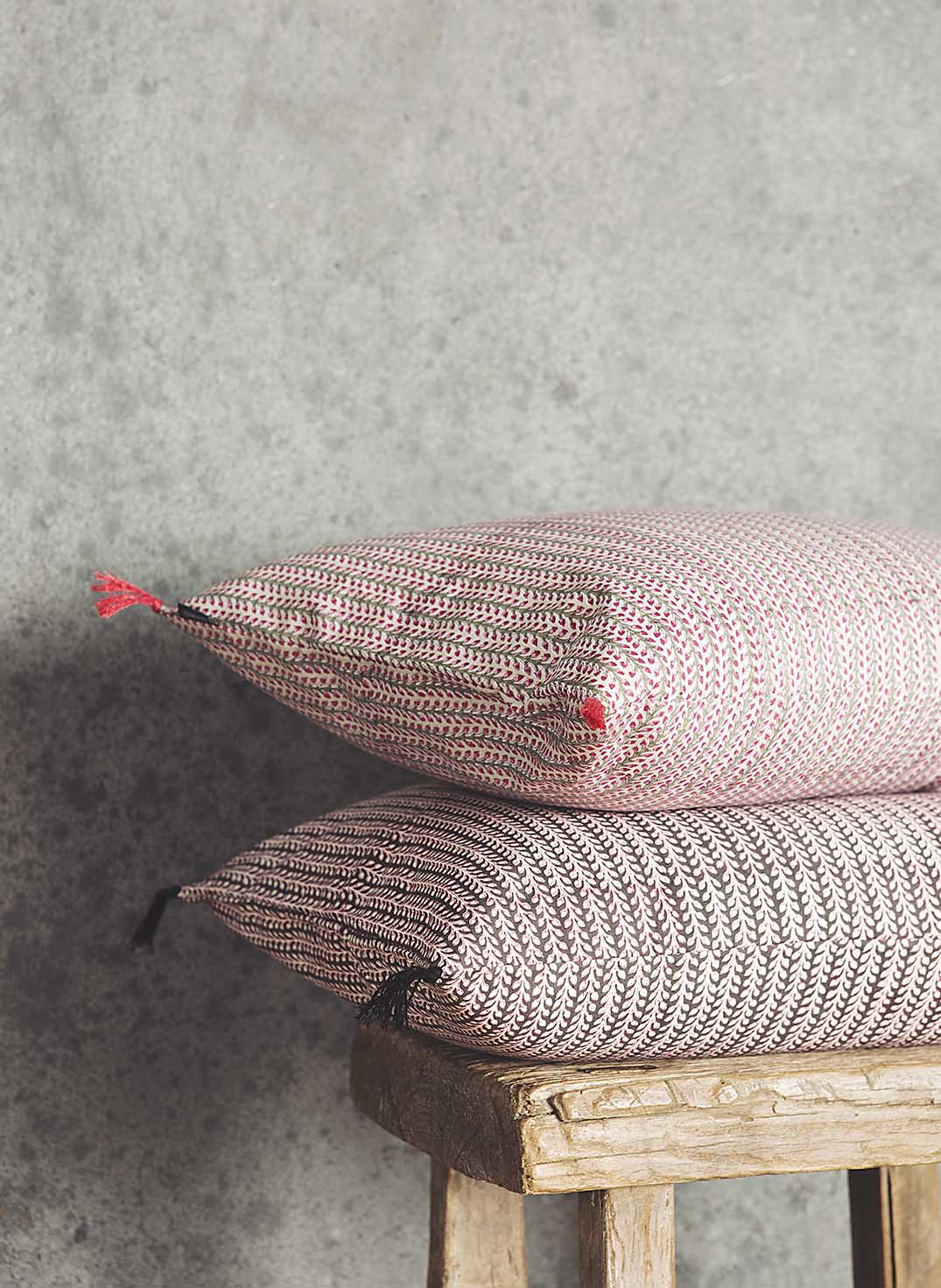 Housse de coussin Florio colorée à motifs