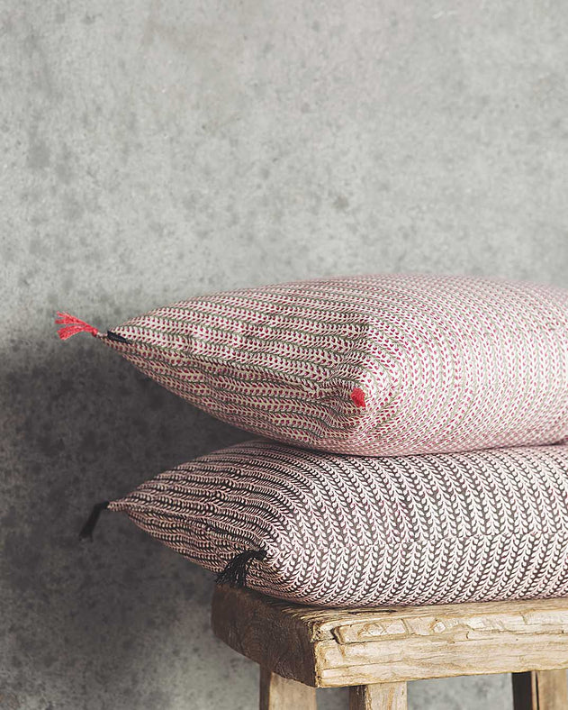 Housse de coussin Florio colorée à motifs