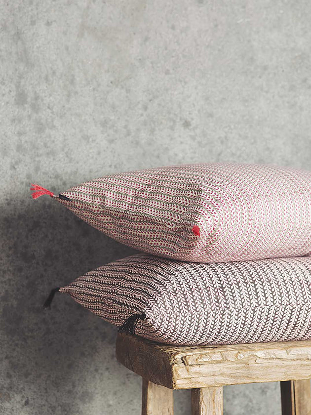 Housse de coussin Florio colorée à motifs