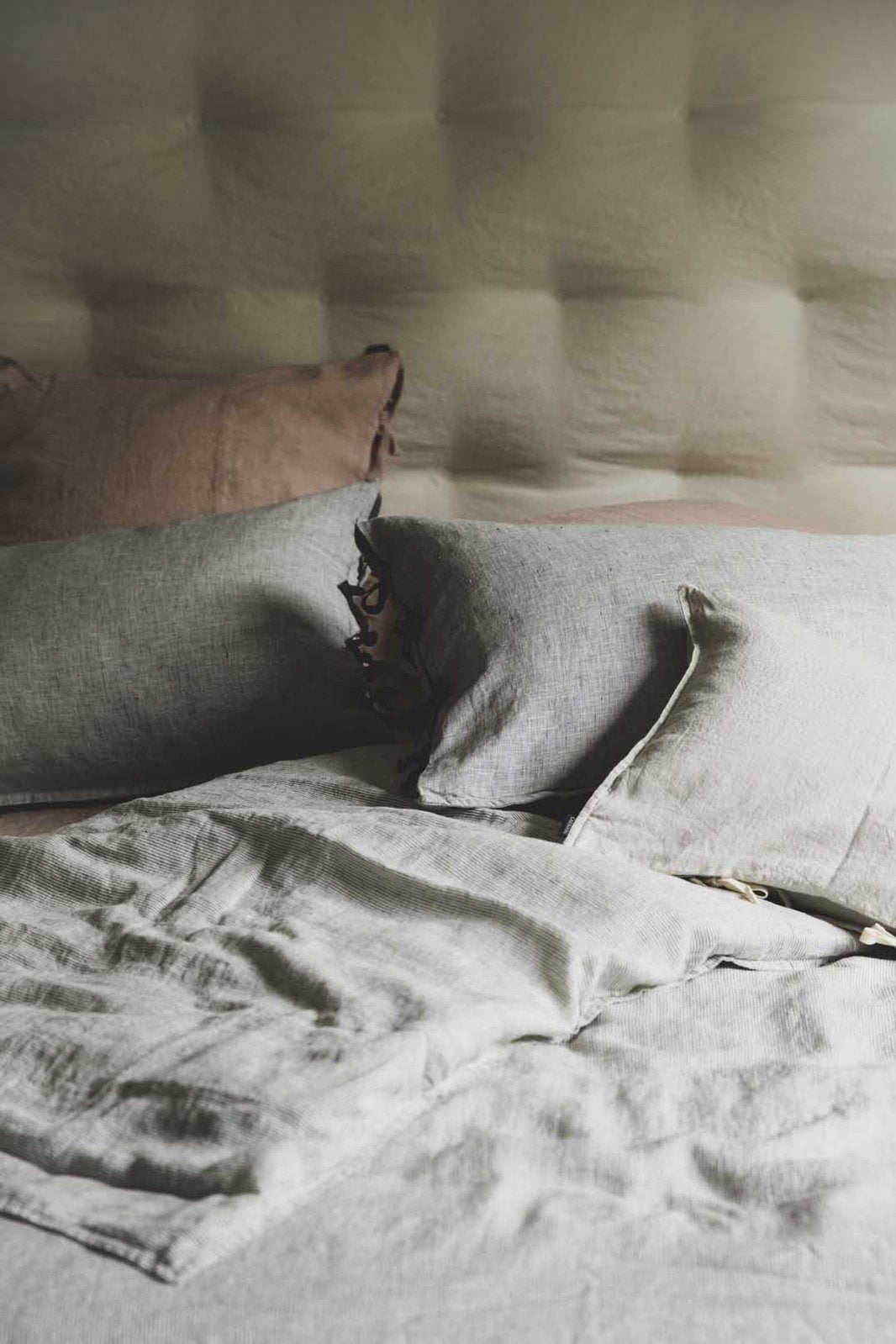 Linge de lit en lin lavé épuré et élégant