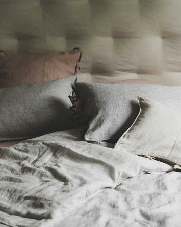 Linge de lit en lin lavé épuré et élégant