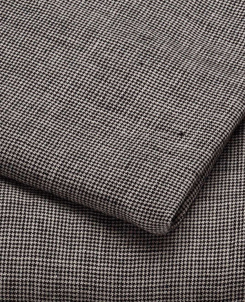 Linge de lit : drap avec un petit imprimé pied de poule