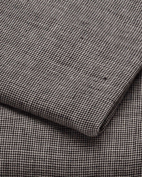 Linge de lit : drap avec un petit imprimé pied de poule