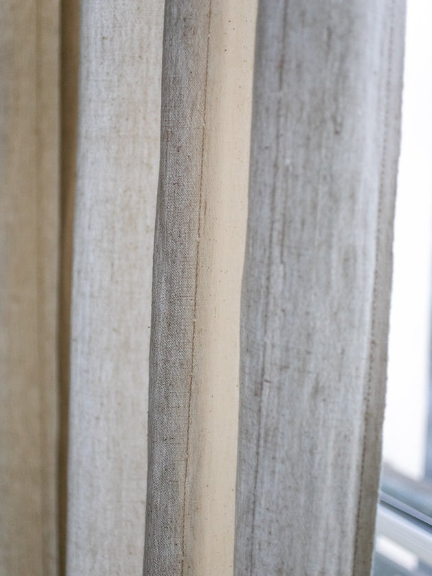 Détail du Rideau Lina en khadi de coton biologique