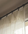 Le rideau blanc cassé Jari en khadi de coton et ses délicates franges - Caravane