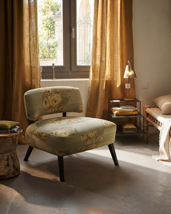 Gareth floral lounge chair
