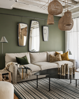 Victor Gareth Natural Sofa