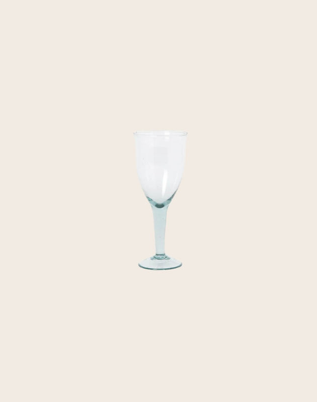 Verre à pied Hera en verre recyclé 7,5x18,5cm