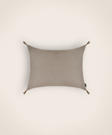 Housse de coussin Velours lavé coloris brume