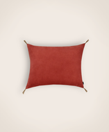 Housse de coussin Velours lavé coloris canyon