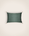 Housse de coussin Velours lavé coloris glacier