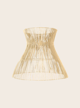 Suspension Halo en rotin