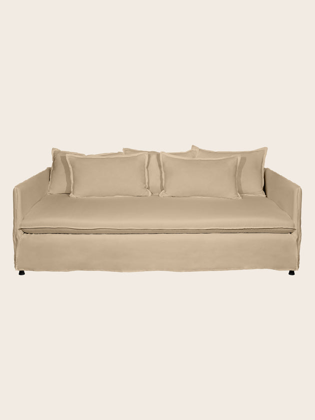 Canapé contemporain - ADAR - CARAVANE - en tissu / marron / 3 places Canapé contemporain - ADAR - CARAVANE - en tissu / marron / 3 places