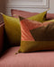 Housse de coussin Orion en patchwork couleur Noisette