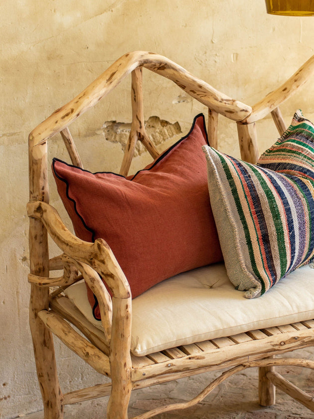 Housse de coussin Maya en lin sauvage