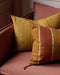Ensemble de deux coussins Noely en teinte Sarrasin en coton