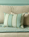 Housse de coussin à rayures Lyson en teinte Glacier 