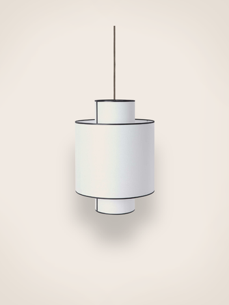 Luminaire: suspension Ilam en papier blanc 